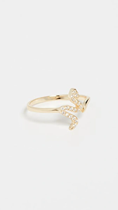 Shop Shashi Serpent Ring In Gold