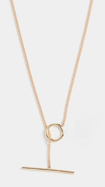 Shop Ariel Gordon Jewelry 14k Toggle Wrap Chain Necklace In Gold