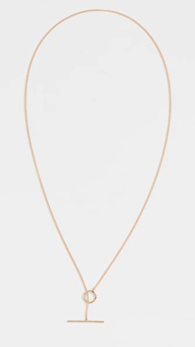 Shop Ariel Gordon Jewelry 14k Toggle Wrap Chain Necklace In Gold