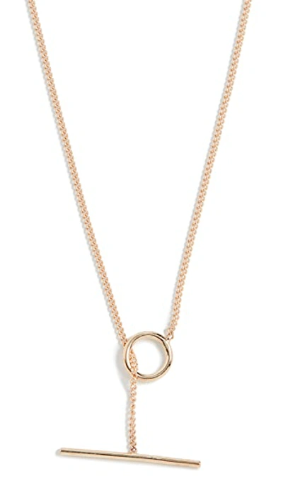 Shop Ariel Gordon Jewelry 14k Toggle Wrap Chain Necklace In Gold