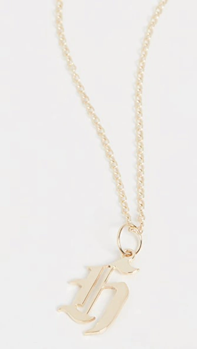 Shop Jennifer Zeuner Jewelry Emmanuelle Initial Necklace In H