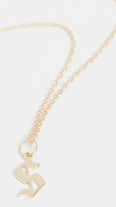 Shop Jennifer Zeuner Jewelry Emmanuelle Initial Necklace In S