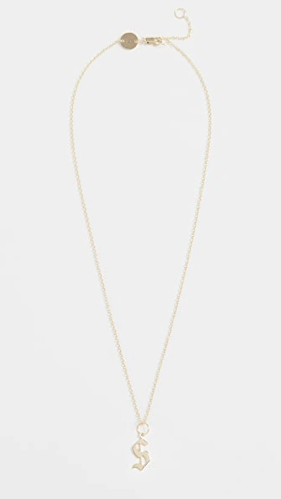 Shop Jennifer Zeuner Jewelry Emmanuelle Initial Necklace In S