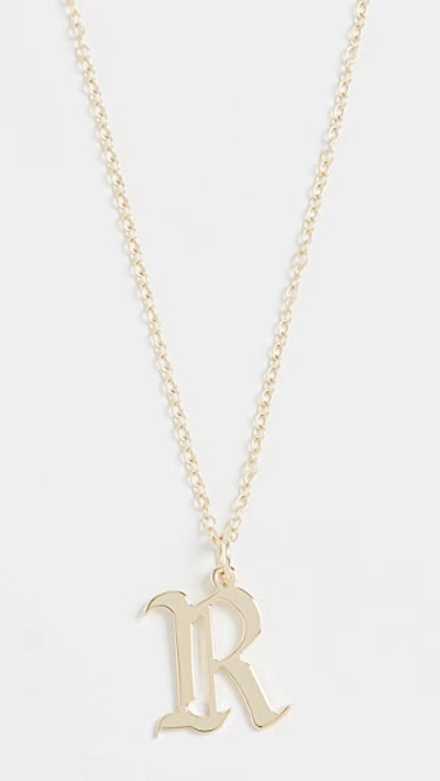 Shop Jennifer Zeuner Jewelry Emmanuelle Initial Necklace In R