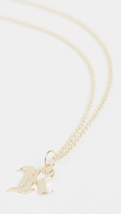 Shop Jennifer Zeuner Jewelry Emmanuelle Initial Necklace In R