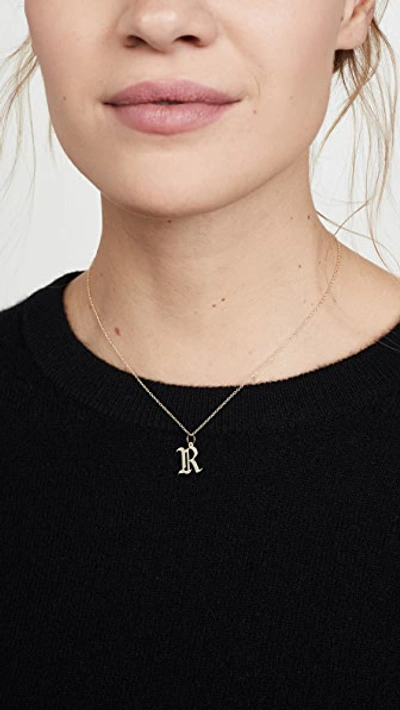 Shop Jennifer Zeuner Jewelry Emmanuelle Initial Necklace In R