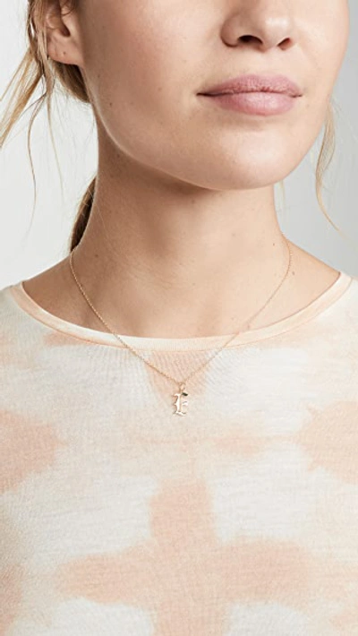 Shop Jennifer Zeuner Jewelry Emmanuelle Initial Necklace