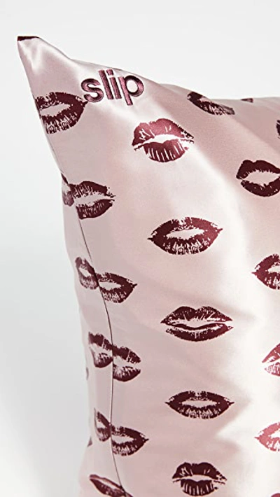 Shop Slip Queen Pillowcase In Berry Kiss