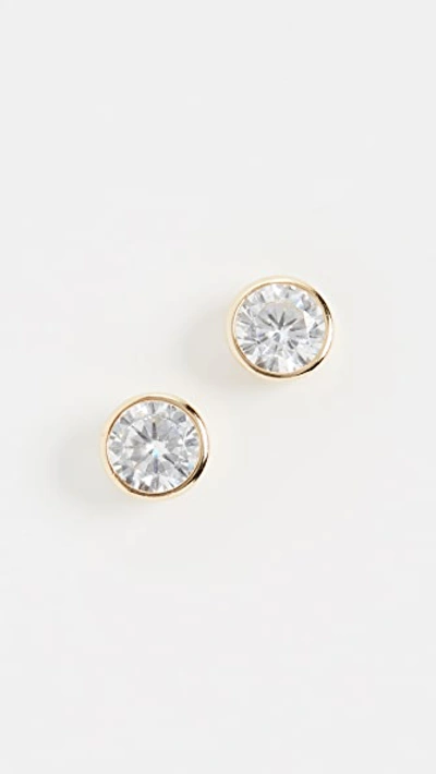 Shop Shashi Solitaire Studs In Gold