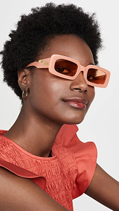 Shop Poppy Lissiman Marteeni Sunglasses In Melon