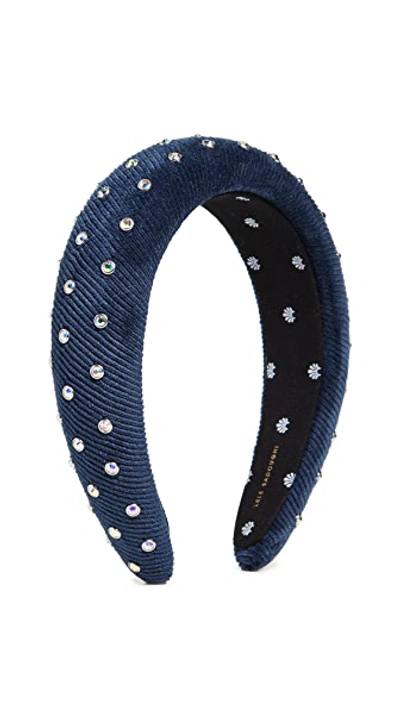 Shop Lele Sadoughi Padded Headband In Midnight