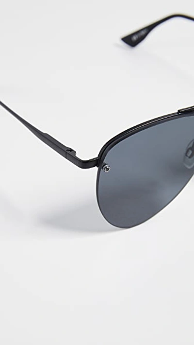 Le Specs The Prince Matte Black 1602147 - As Seen On Alessandra Ambrosio In Matte Black/smoke Mono