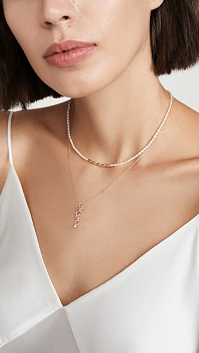 Shop Alison Lou 14k Mama Necklace In Gold