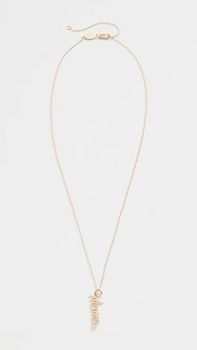 Shop Alison Lou 14k Mama Necklace In Gold