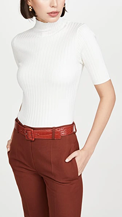 Shop Veronica Beard Rossi Belt In Rust