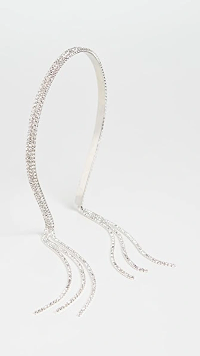 Shop Shashi Moonlit Headband In Crystal