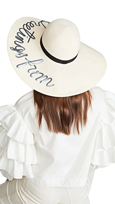 Shop Eugenia Kim Bunny 'greetings From.' Hat In Ivory