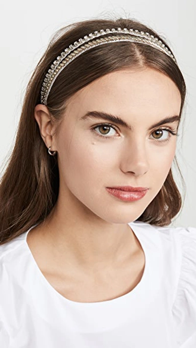 Shop Deepa Gurnani Fabia Headband In Silver