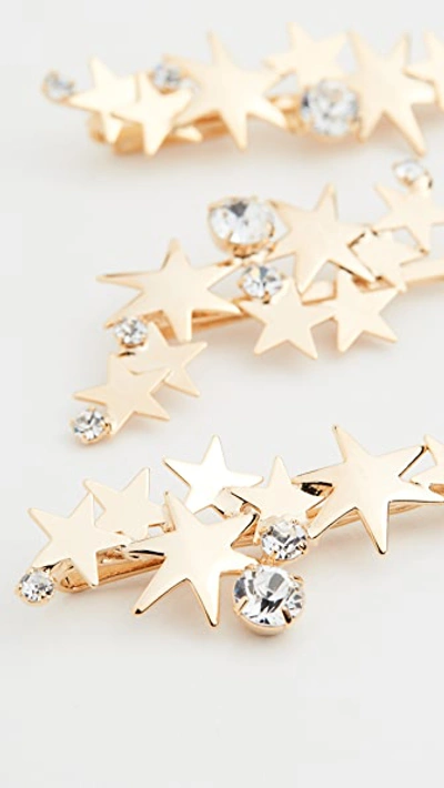 Shop Lelet Ny Modern Star Pins Set Of 3 In Gold/crystal
