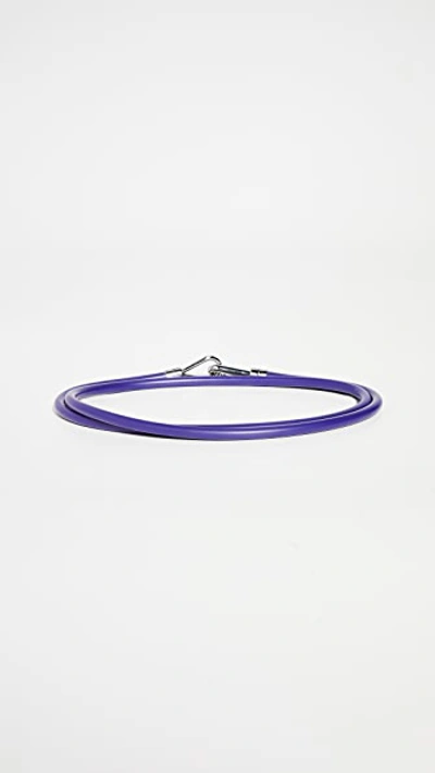 Shop Tibi Rubber Tube Belt In Purple