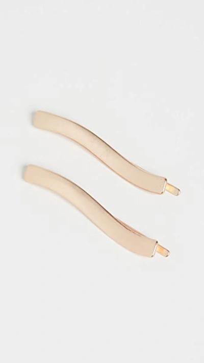 Shop Madewell Squiggle Bobby Pins In Vintage Gold Multi