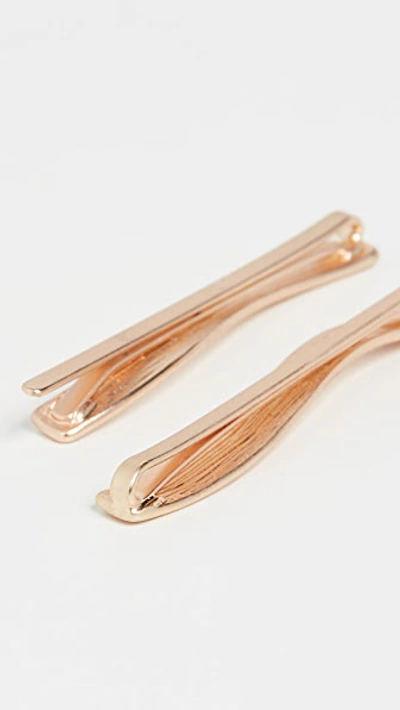 Shop Madewell Squiggle Bobby Pins In Vintage Gold Multi