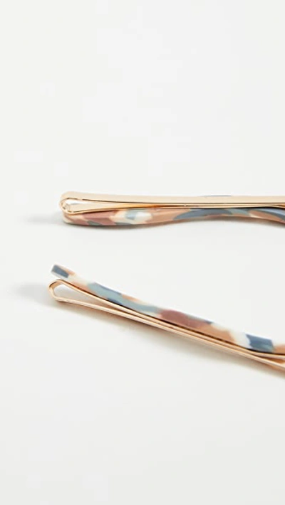 Shop Madewell Squiggle Bobby Pins In Polymer Clay Multi
