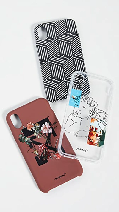 Off-white Graphic Logo Print Iphone Xs Max Case In Black