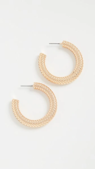 Shop Baublebar Sphinx Hoop Earrings In Gold