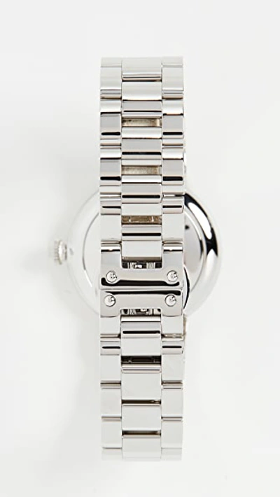 Shop The Marc Jacobs The Round Watch 32mm In Silver