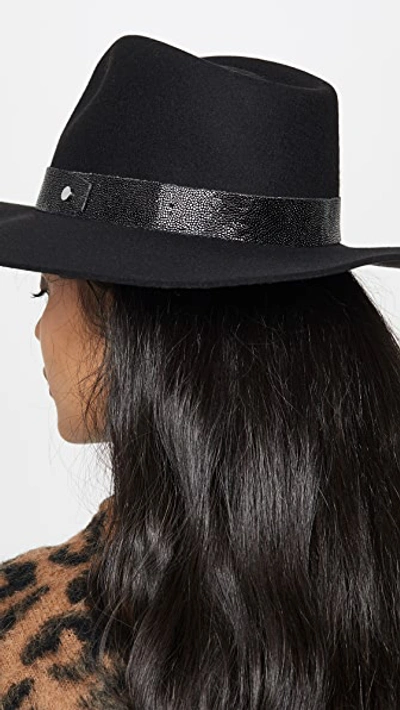 Shop Rag & Bone Kacy Fedora Hat In Black