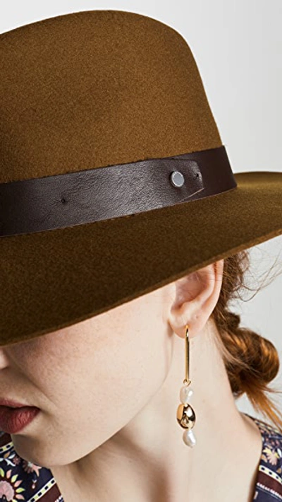 Shop Rag & Bone Kacy Fedora Hat In Tan