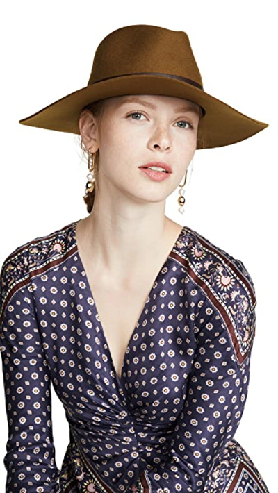 Shop Rag & Bone Kacy Fedora Hat In Tan