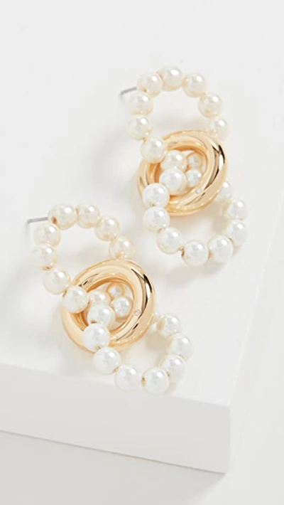 Shop Baublebar Gia Drop Earrings In Ivory/gold