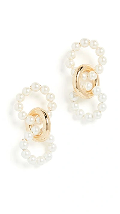 Shop Baublebar Gia Drop Earrings In Ivory/gold