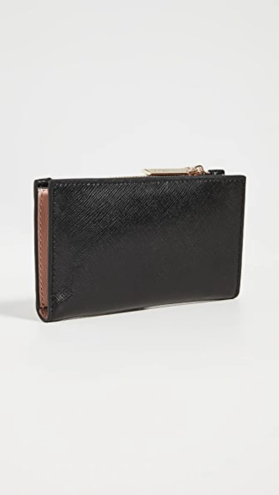 Shop Kate Spade Spencer Slim Bifold Wallet In Black