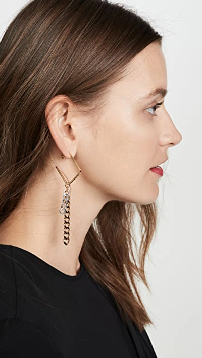 Shop Gaviria Disco Earrings In Gold/silver