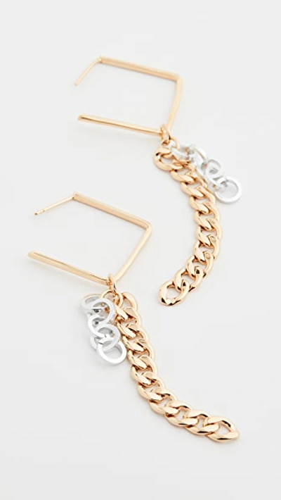 Shop Gaviria Disco Earrings In Gold/silver