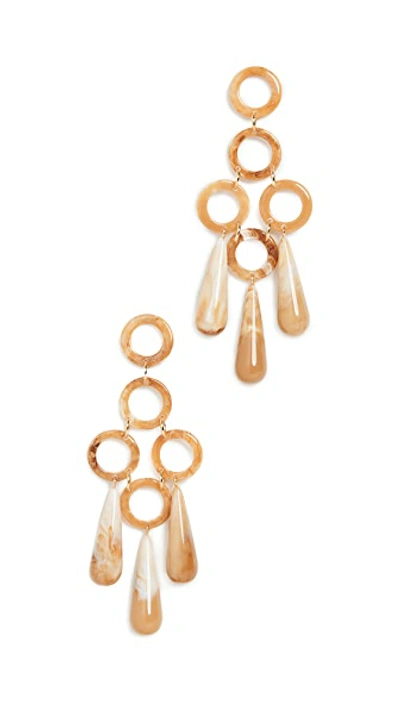 Shop Cult Gaia Bibi Small Dangle Earrings In Saffron