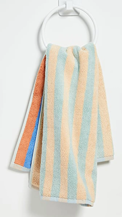 Shop Shopbop Home Shopbop @home Dusen Dusen Hand Towel In Peach Stripe