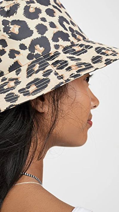 Shop Loeffler Randall Bucket Hat In Leopard