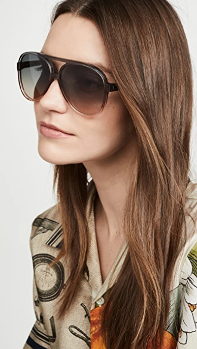 Shop Zimmermann Shoreline Sunglasses In Navy