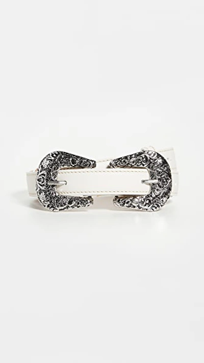 Shop Acne Studios Awdrey Belt In White