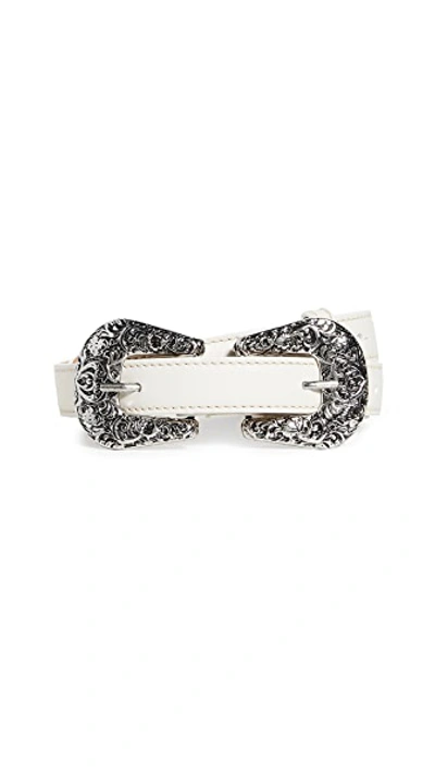 Shop Acne Studios Awdrey Belt In White