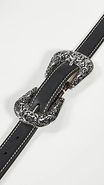 Shop Acne Studios Awdrey Belt In Black