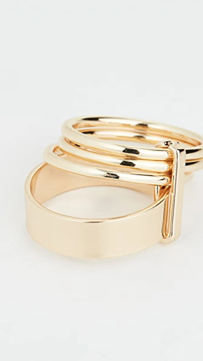 Shop Shashi Axel Ring In Gold