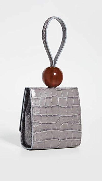 Shop By Far Ball Bag In Grey