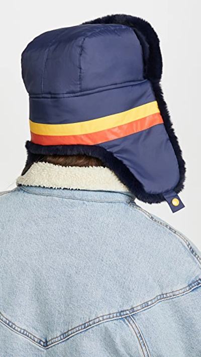 Shop Kule The Trapper Hat In Navy