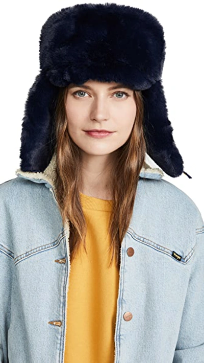 Shop Kule The Trapper Hat In Navy