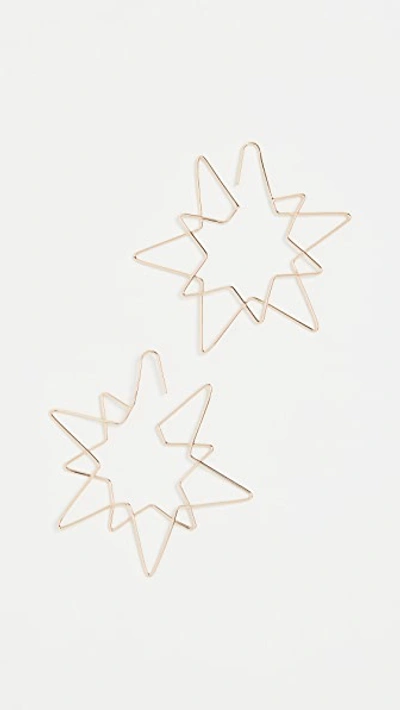 Shop Baublebar Star Wire Drop Earrings In Gold